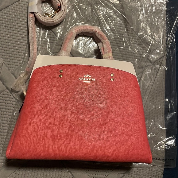 Coach Lillie Carryall Women's Handbag Tote Pink/Coral